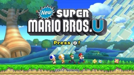 New Super Mario Bros. U titlescreen