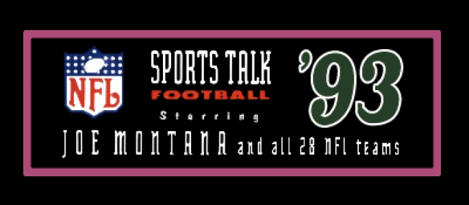 NFL Sports Talk Football '93 Starring Joe Montana clearlogo