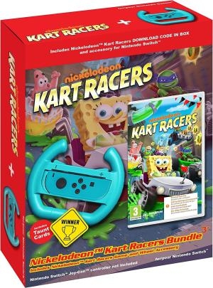 Nickelodeon Kart Racers Bundle + Wheel Accessory Nintendo Switch Game [Code in a Box]