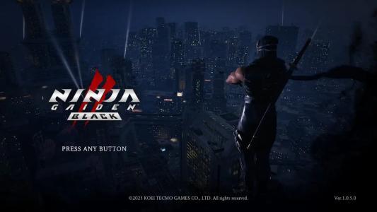 Ninja Gaiden 2 Black titlescreen