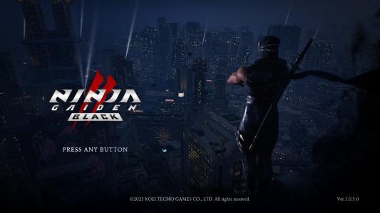 Ninja Gaiden 2 Black titlescreen