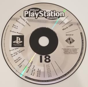 Official U.S. Playstation Magazine Disc 18 March 1999 banner