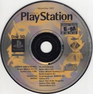 Official U.S. PlayStation Magazine Disc 50 November 2001