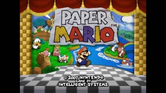 Paper Mario titlescreen