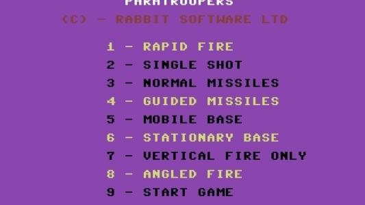 Paratroopers titlescreen