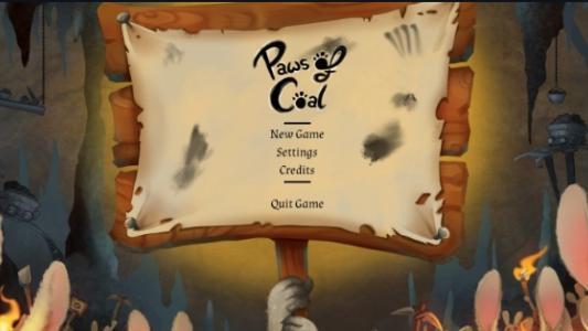 Paws of Coal titlescreen