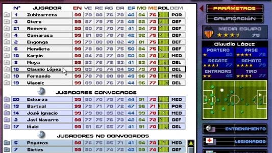 PC Fútbol 5.0 Extensión 2 screenshot
