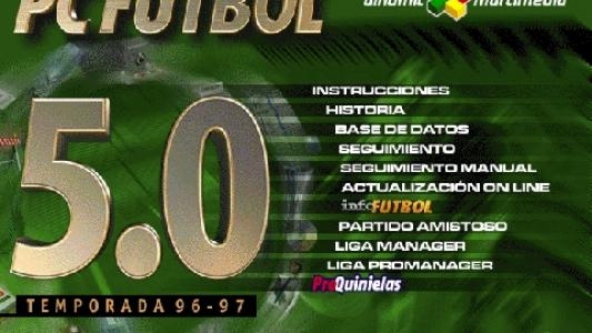 PC Fútbol 5.0 titlescreen