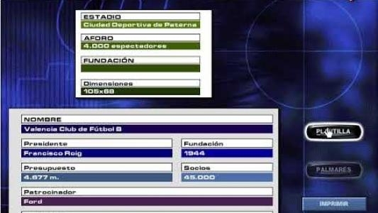 PC Futbol 7 screenshot