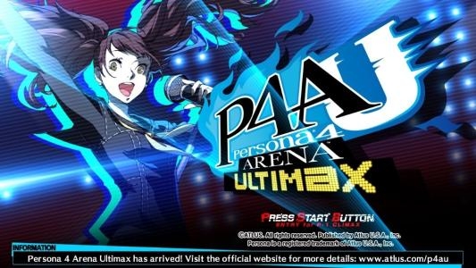 Persona 4 Arena Ultimax titlescreen