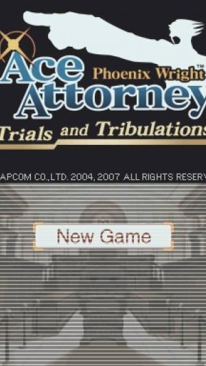 Phoenix Wright: Ace Attorney - Trials and Tribulations titlescreen