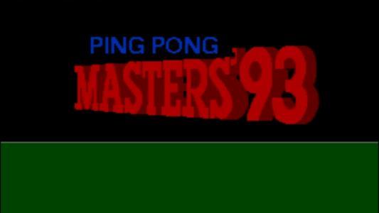 Ping Pong Masters '93 titlescreen
