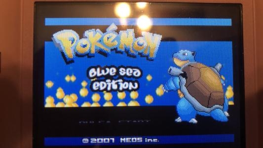 Pokémon Bluesea Edition titlescreen