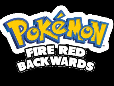 Pokémon Fire Red Backwards clearlogo