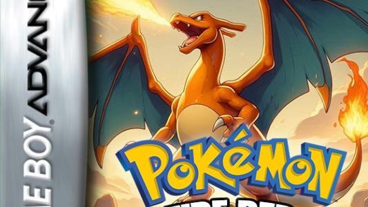 Pokémon Fire Red Backwards titlescreen