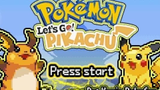 Pokémon Let's Go Pikachu GBA titlescreen