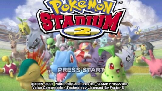 Pokémon Stadium 2 titlescreen