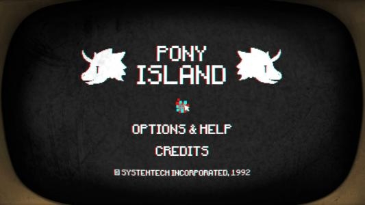 Pony Island titlescreen