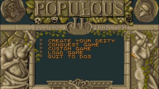 Populous 2: Trials of the Olympian Gods titlescreen