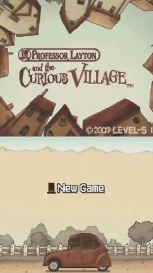 Professor Layton and the Curious Village titlescreen