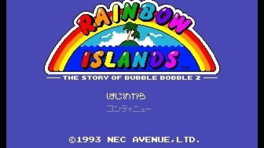 Rainbow Islands titlescreen