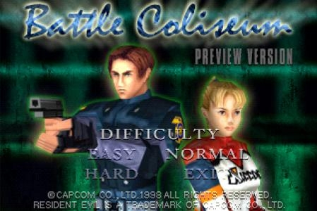 Resident Evil 1.5 Battle Coliseum