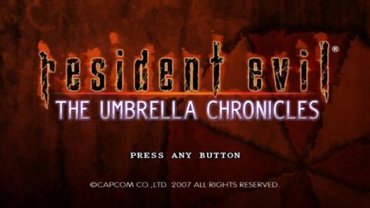 Resident Evil: The Umbrella Chronicles titlescreen