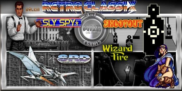 Retro Classix 4in1 Pack: Sly Spy, Shootout, Wizard Fire & Super Real Darwin