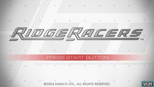 Ridge Racer titlescreen