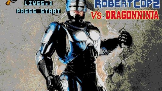 Robert Cop2 vs Dragon Ninja titlescreen