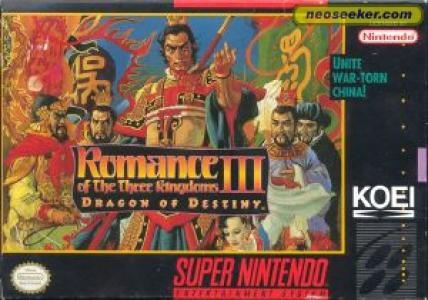 Romance of the Three Kingdoms III: Dragon of Destiny