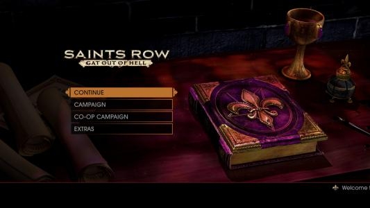 Saints Row: Gat Out of Hell [First Edition] titlescreen