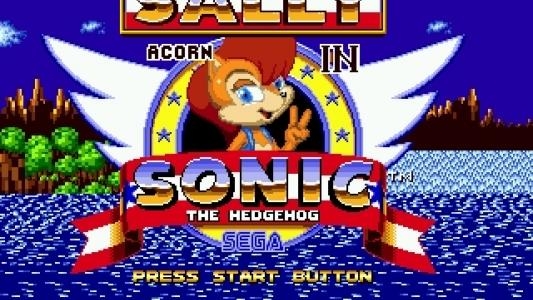 Sally Acorn in Sonic the Hedgehog titlescreen