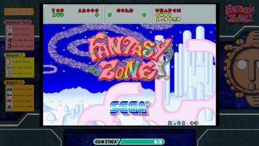 Sega Ages: Fantasy Zone titlescreen