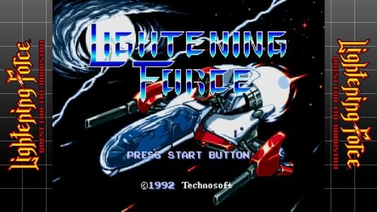 Sega Ages - Lightening Force: Quest for the Darkstar titlescreen