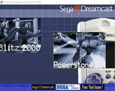 Sega@Dreamcast special edition preview cd-rom screenshot