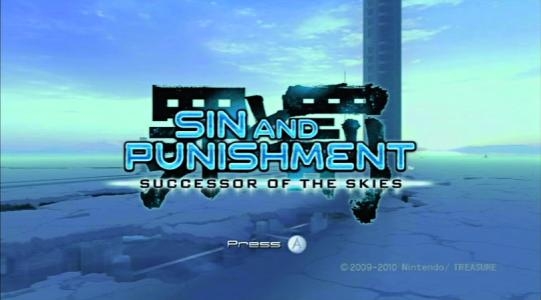 Sin and Punishment: Successor of the Skies titlescreen