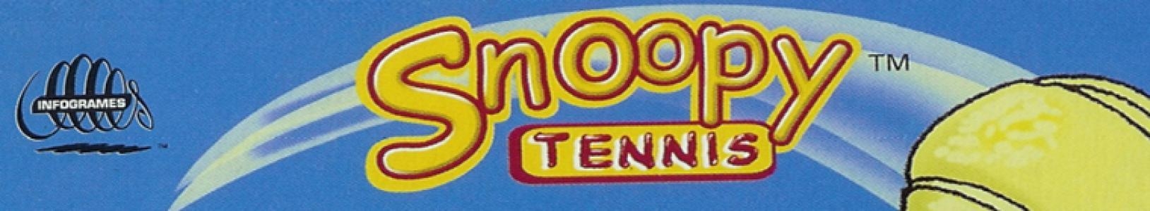 Snoopy Tennis banner