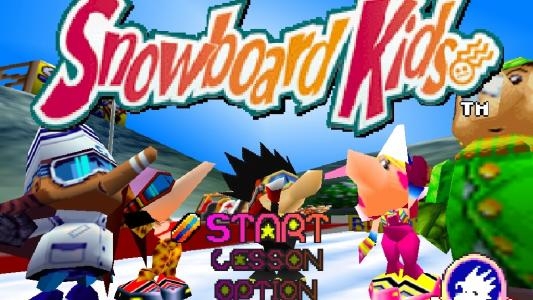 Snowboard Kids titlescreen