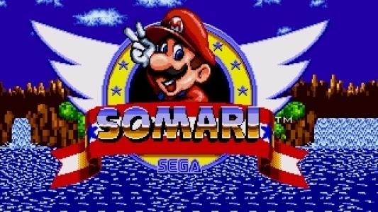 Somari The Adventurer (Sonic 1 Hack) titlescreen