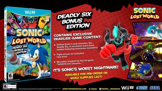 Sonic Lost World (Deadly Six Bonus Edition) banner