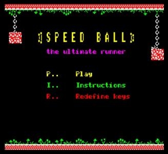 Speed Ball: The Ultimate Runner titlescreen