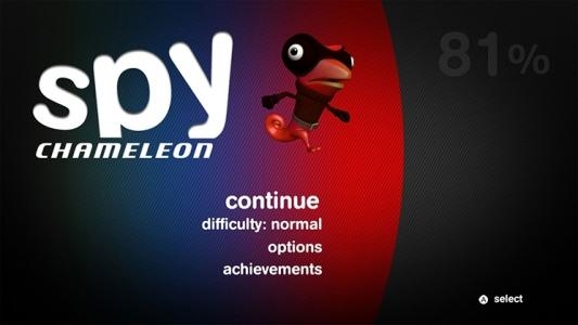 Spy Chameleon titlescreen