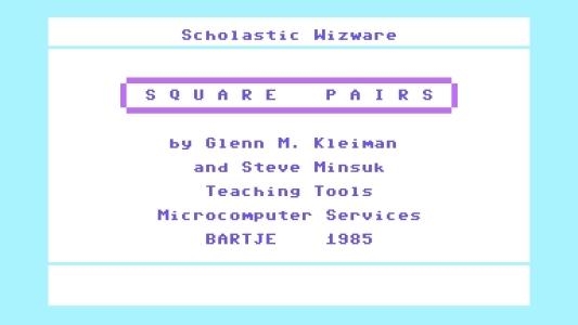 Square Pairs titlescreen