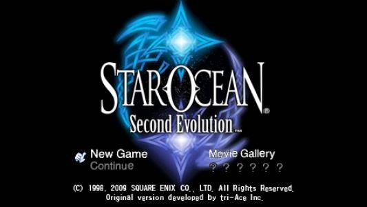 Star Ocean: Second Evolution titlescreen