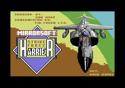 Strike Force Harrier titlescreen