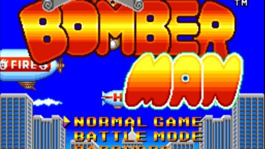 Super Bomberman titlescreen