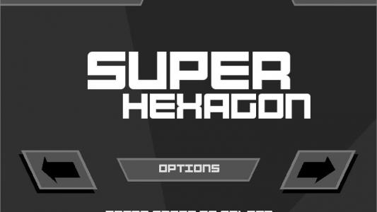 Super Hexagon titlescreen