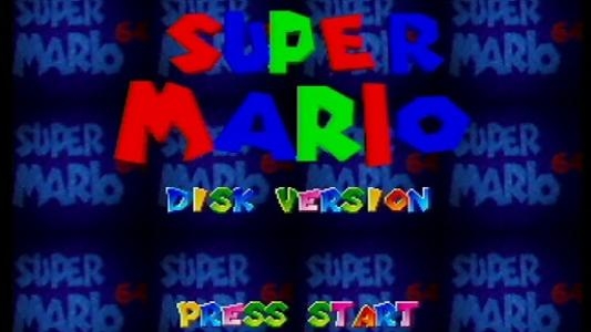 Super Mario 64 [Nintendo 64DD] titlescreen