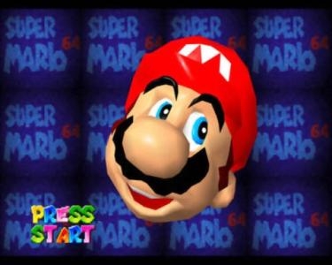 Super Mario 64 titlescreen